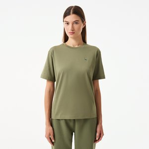 Женская футболка Lacoste Loose Fit из мягкого хлопка