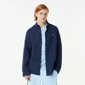 Мужская льняная рубашка Lacoste, синий, арт. CH0426L