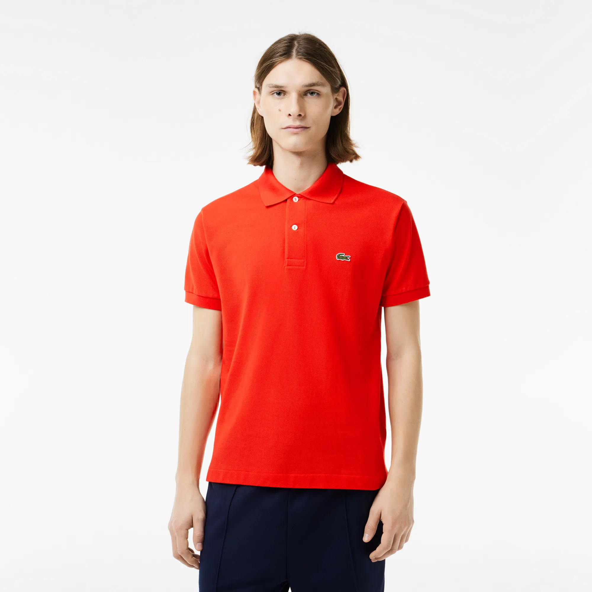 Мужское поло Lacoste L1212 Classic Fit, красный, арт. l1212