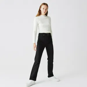 Женские джинсы Lacoste с высокой талией, черный, арт. HF7975
