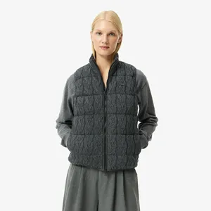 Женский утепленный двусторонний жилет Lacoste, серый, арт. BF2530