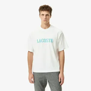 Мужская футболка Lacoste Loose Fit из органического хлопка, белый, арт. TH5912