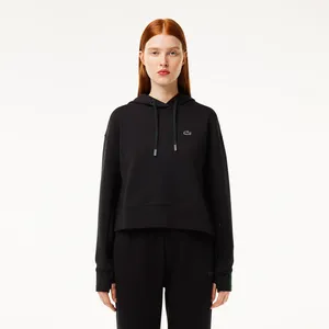 Женская толстовка Lacoste Loose Fit с капюшоном, черный, арт. SF0281