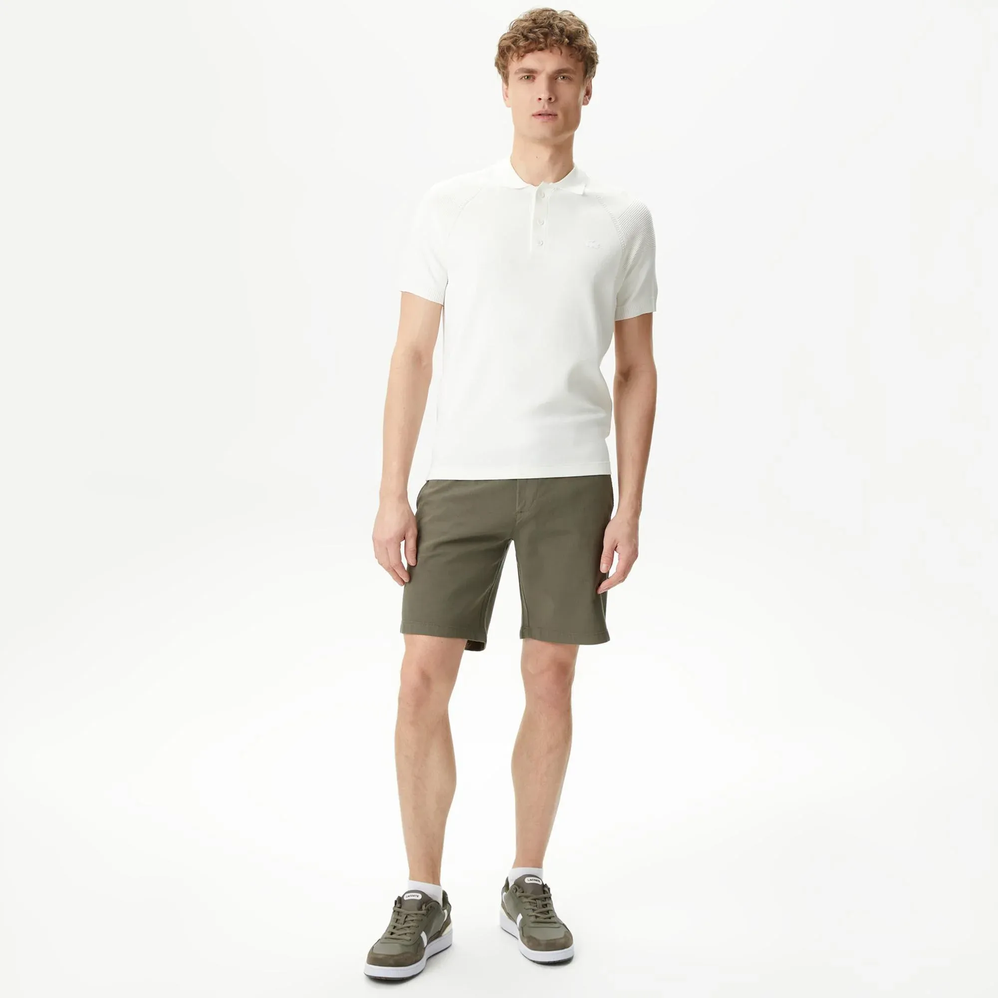 Мужские шорты Lacoste Slim Fit, хаки, арт. fh0413