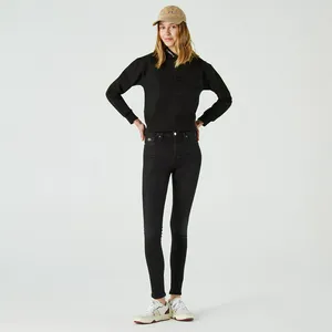 Женские джинсы с высокой талией Lacoste skinny Fit, черный, арт. hf0250