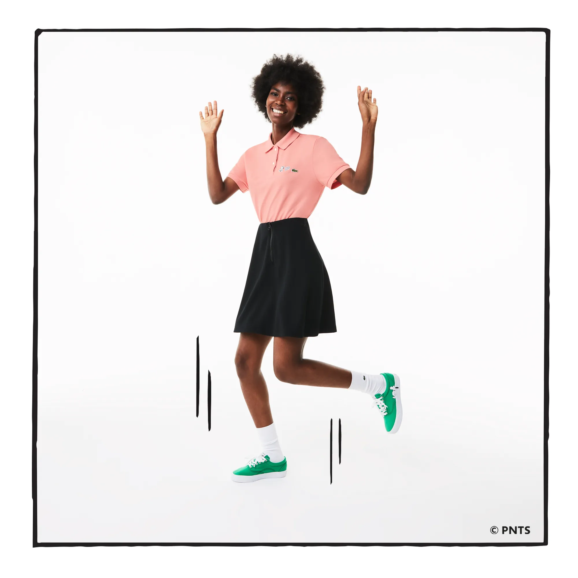 Женское поло Lacoste x Peanuts Regular Fit, розовый, арт. PF8387