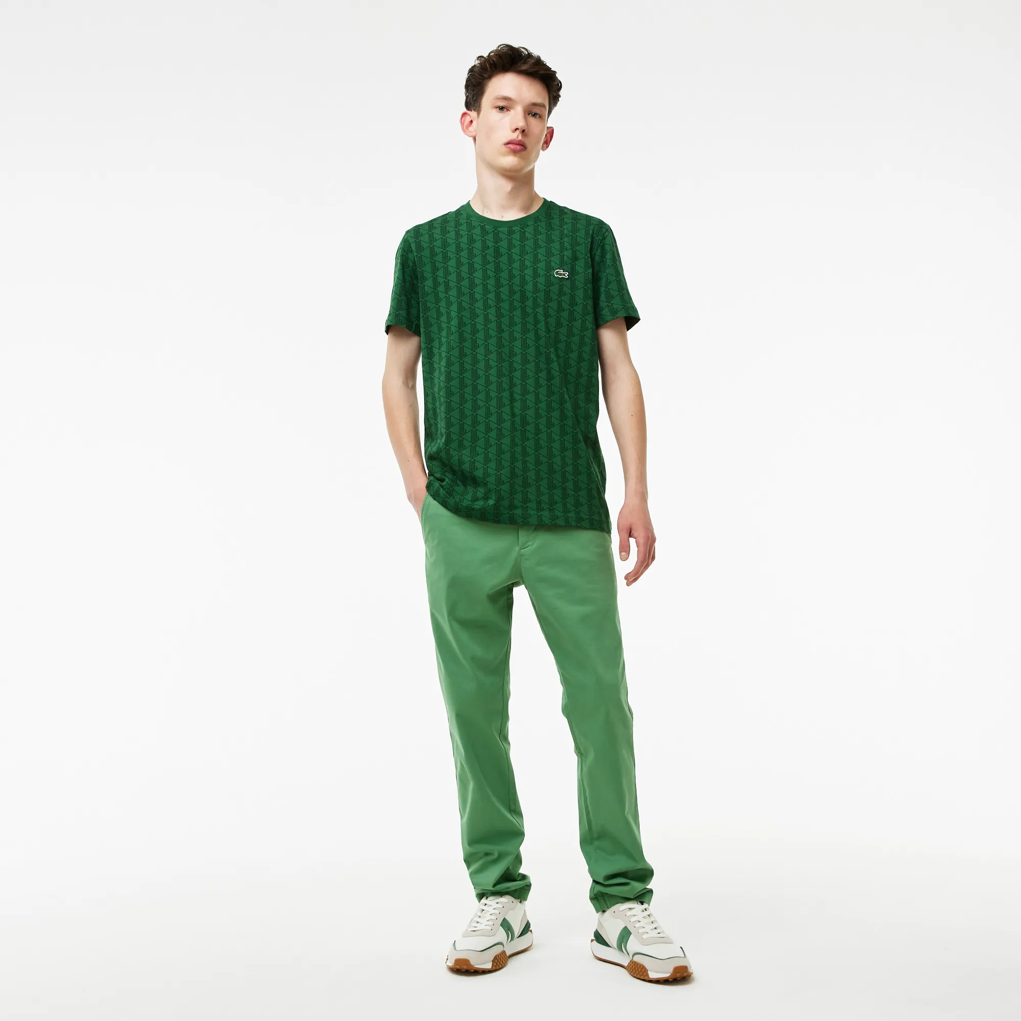 Мужские брюки Lacoste Slim Fit, зеленый, арт. hh5442