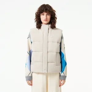 Женский утеплённый жилет Lacoste с вельветом, серый, арт. BF2527