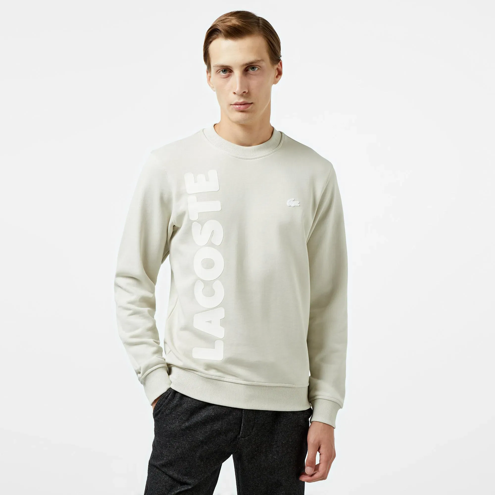 Мужской свитшот Lacoste Relaxed Fit, серый, арт. sh2520