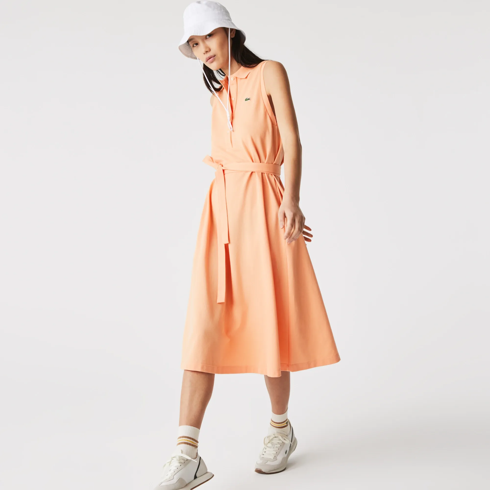 Женское платье-поло Lacoste с поясом, не указан, арт. 11418