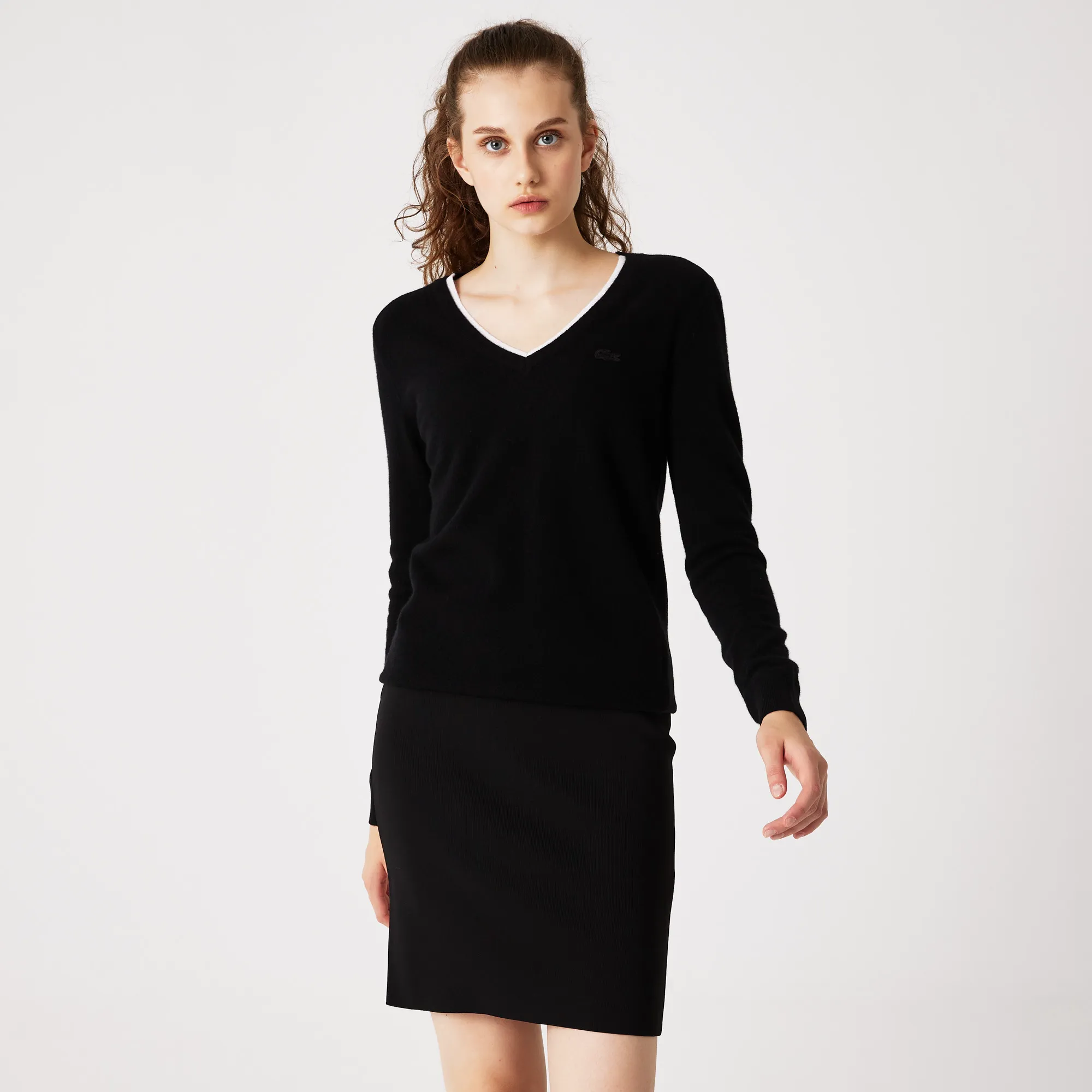 Женский свитер Lacoste из шерсти и кашемира, не указан, арт. 11421