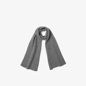 Шерстяной шарф Lacoste, серый, арт. 11456