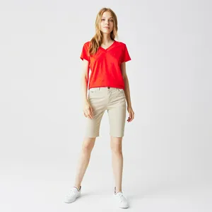 Женские шорты Lacoste Slim Fit, белый, арт. GF0901