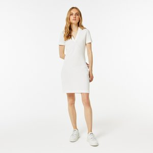 Женское платье Lacoste с V-образным вырезом