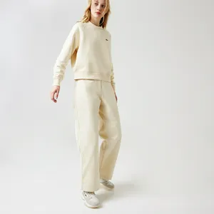 Женские расклешенные хлопковые брюки Lacoste с высокой талией, не указан, арт. 11482