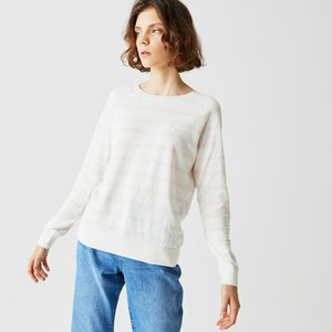 Женский свитер Lacoste из хлопка и льна