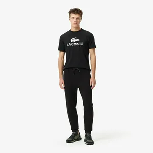 Мужские хлопковые спортивные брюки Lacoste Slim Fit, черный, арт. XH2623
