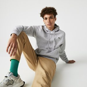 Мужская флисовая толстовка Lacoste SPORT, серый, арт. SH1527