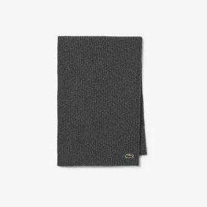 Шерстяной шарф Lacoste Unisex, серый, арт. re0058