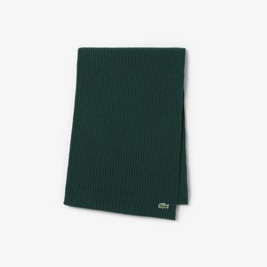 Шерстяной шарф Lacoste Unisex, зеленый, арт. re0058