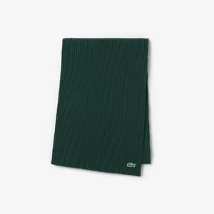 Шерстяной шарф Lacoste Unisex, зеленый, арт. re0058