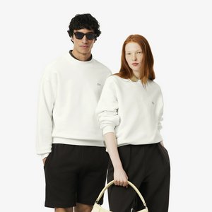 Мужской свитшот Lacoste Loose Fit, молочный, арт. sh7745