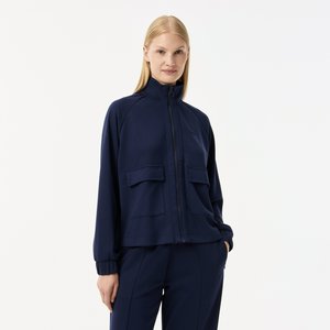 Женская толстовка Lacoste Loose Fit на молнии, синий, арт. sf0513