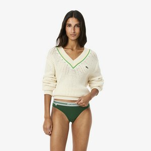 Женские трусики-стринги Lacoste, зеленый, арт. 8F5198