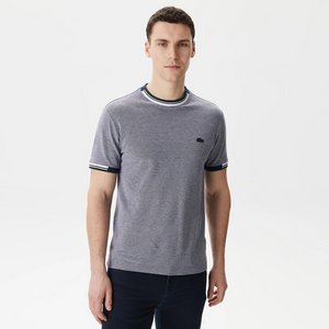 Мужская хлопковая футболка Lacoste с принтом, синий, арт. TH0424