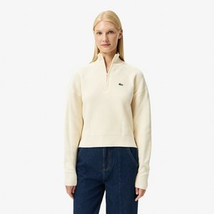 Женский свитер Lacoste RELAXED FIT с высоким воротом на молнии, белый, арт. af2637