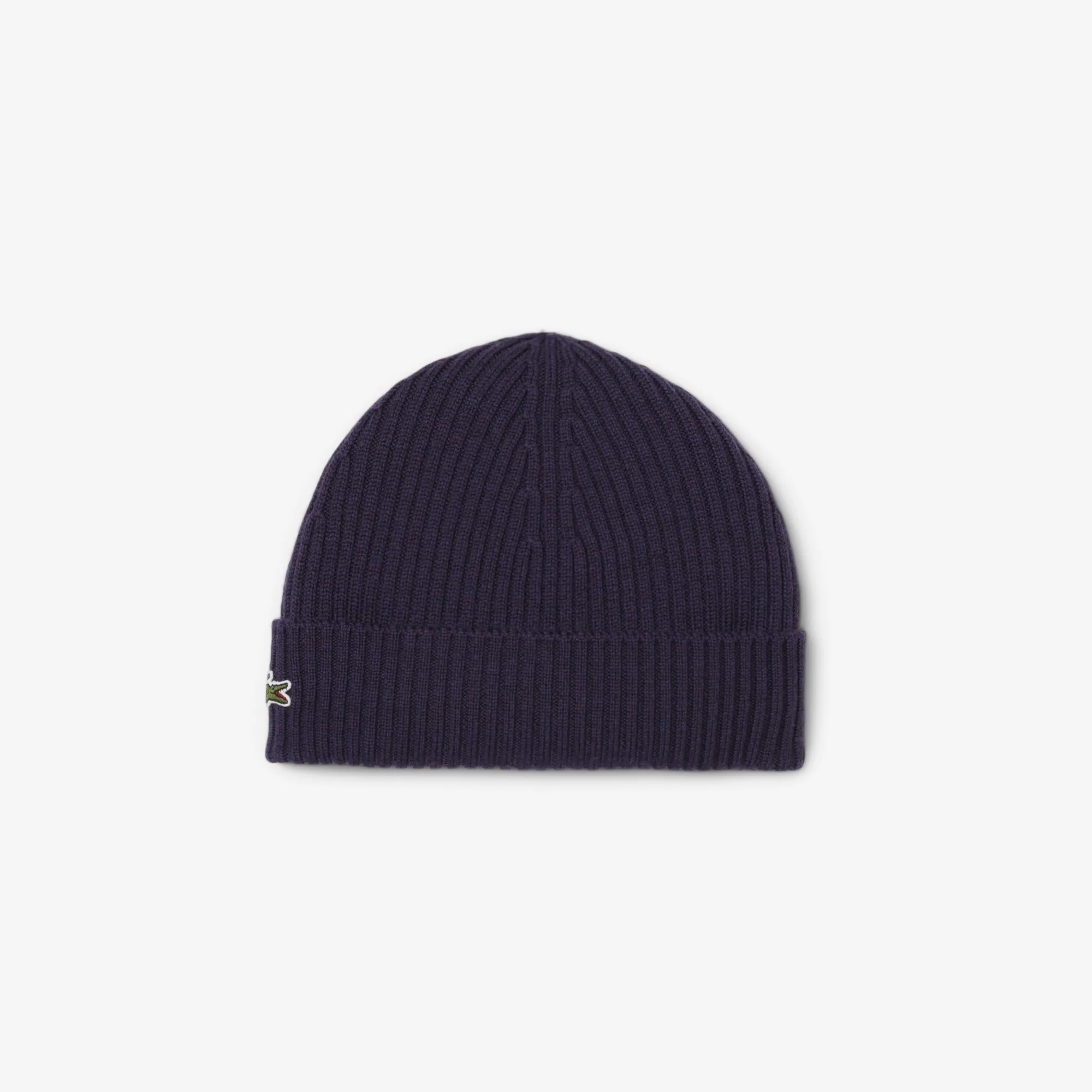 Шерстяная шапка Lacoste Unisex в рубчик, фиолетовый, арт. rb0001