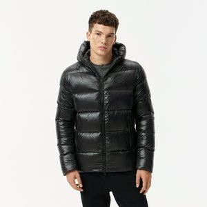 Мужская короткая куртка-пуховик Lacoste, черный, арт. bh2417r