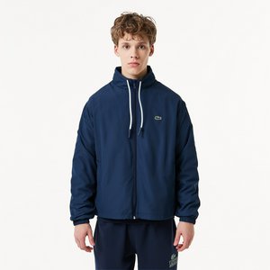 Мужская спортивная куртка Lacoste со съемным капюшоном, синий, арт. bh1679
