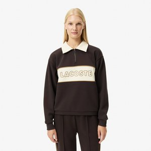 Женская толстовка Lacoste из эластичного хлопка, коричневый, арт. sf0508