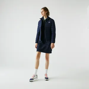 Женская стёганая куртка Lacoste со съёмным капюшоном, синий, арт. bf2603