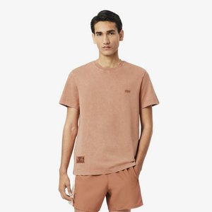 Мужская футболка Lacoste из хлопка, коричневый, арт. TH9894