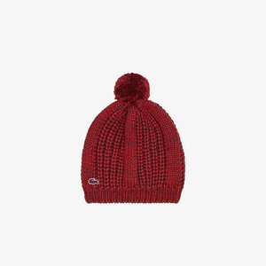 Вязаная шапка Lacoste, красный, арт. RB2021