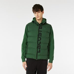 Стёганный жилет Lacoste с высоким воротом, зеленый, арт. BH2407