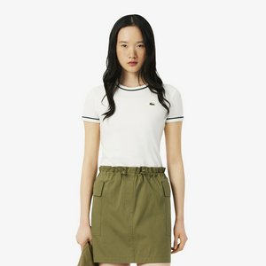 Женская футболка Lacoste, белый, арт. tf5289