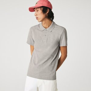 Поло Lacoste Slim Fit из органического хлопка, серый, арт. PH1909