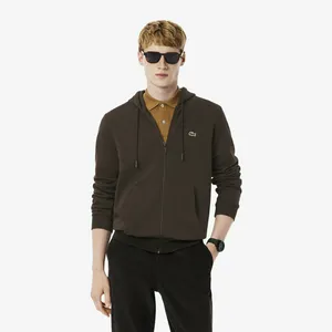 Толстовка Lacoste с флисом, коричневый, арт. SH9626