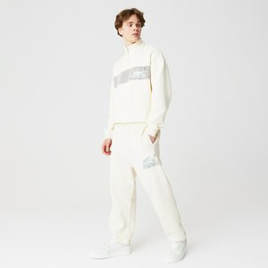 Спортивные брюки Lacoste Relaxed Fit из хлопка, белый, арт. xh5585