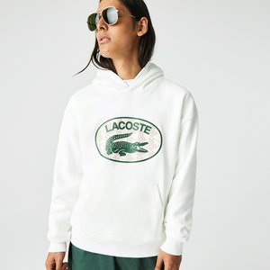 Худи Lacoste Loose Fit с капюшоном, белый, арт. sh0067