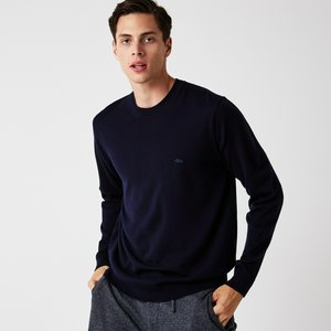 Мужской шерстяной свитер Lacoste, синий, арт. AH2997