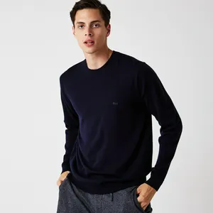 Мужской шерстяной свитер Lacoste, синий, арт. AH2997