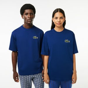 Футболка Lacoste OVERSIZED Unisex из органического хлопка, синий, арт. TH0062