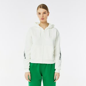 Толстовка Crop Fit с капюшоном, белый, арт. SF2421