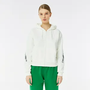 Толстовка Crop Fit с капюшоном, белый, арт. SF2421