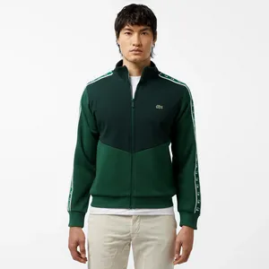 Лонгслив Lacoste на молнии, зеленый, арт. SH2517