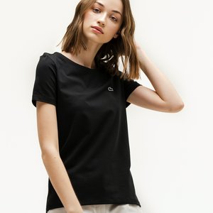 Женская футболка Lacoste Slim Fit, черный, арт. tf0998